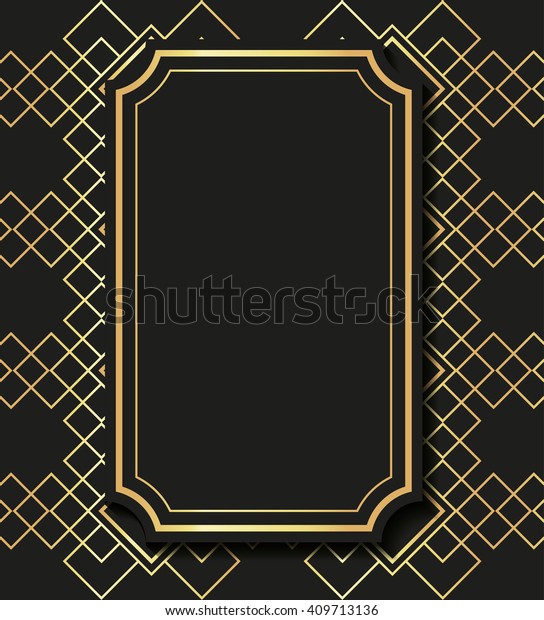 Flat Illustration About Gatsby Background Design Stock Vector (Royalty