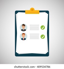 Flat illustration about Human resources 