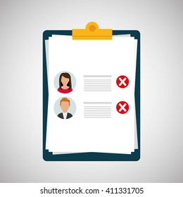 Flat illustration about Human resources 