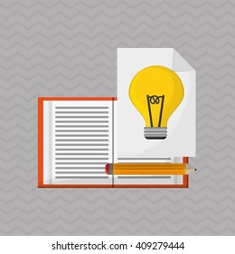 Flat illustration about idea design 