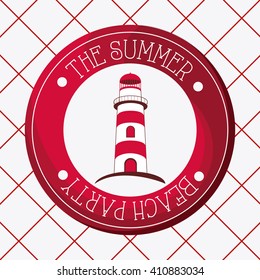 Flat illustration about Lighthouse design 
