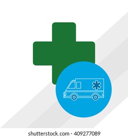 Flat illustration about medical care design 