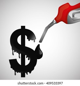Flat illustration about Oil price, petroleum and gas concepts