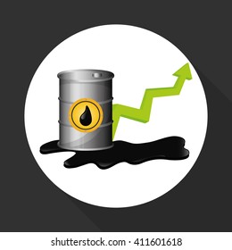 Flat illustration about Oil price, petroleum and gas concepts