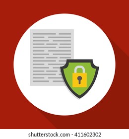 Flat illustration about Security system 