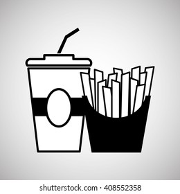 Flat illustration about soda  design 