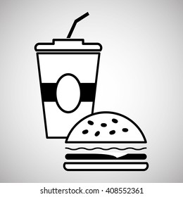 Flat illustration about soda  design 