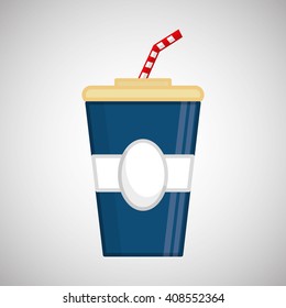 Flat illustration about soda  design 