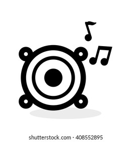 Flat illustration about speaker design 