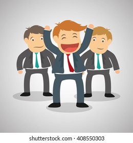 Flat illustration about success design, business related