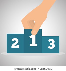 Flat illustration about success design, business related