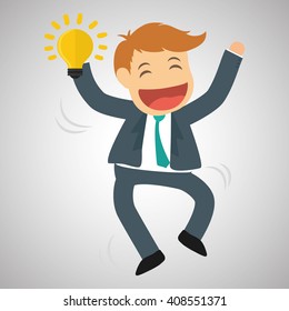 Flat illustration about success design, business related