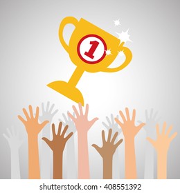 Flat illustration about success design, business related