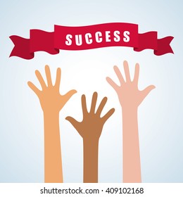 Flat illustration about success design, business related