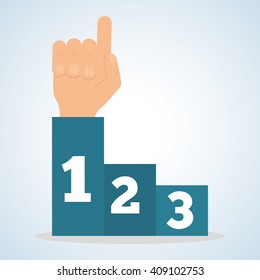 Flat illustration about success design, business related