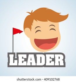 Flat illustration about success design, business related