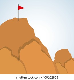 Flat illustration about success design, business related