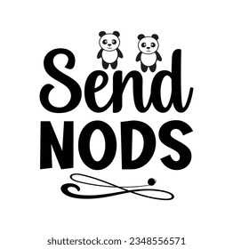 Ilustración plana con panda adorable y coto caligráfico dibujado a mano. Perfecto para afiches, invitaciones, postales. y camisetas. Diseño de letras de pincel dibujado a mano por vectores.
