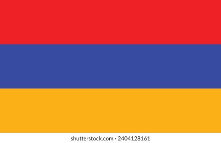 Flat Illustration of Armenia flag. Armenia flag design. 