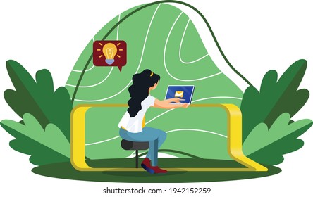 recurso de ilustración plana para su decoración o presentación
