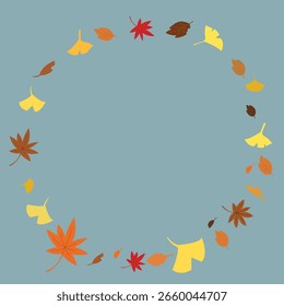 Flache Illustration von Herbstblättern 