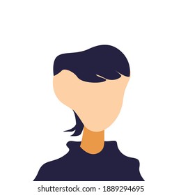 ilustración plana avatar mullet pelo fresco tipo