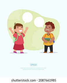 Ilustración plana de vuelta a la escuela, se puede usar para web, aplicación, infografía, etc