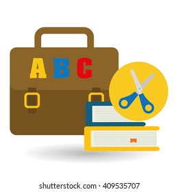 Flat illustration of Back to School design 