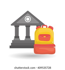 Flat illustration of Back to School design 