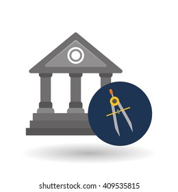 Flat illustration of Back to School design 