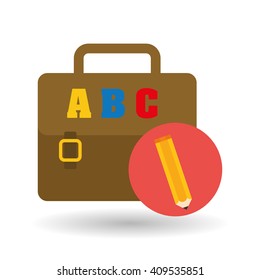 Flat illustration of Back to School design 