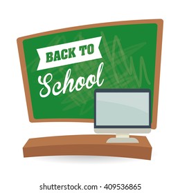 Flat illustration of Back to School design 