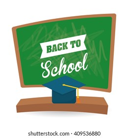 Flat illustration of Back to School design 