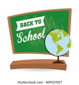 Flat illustration of Back to School design 