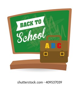 Flat illustration of Back to School design 