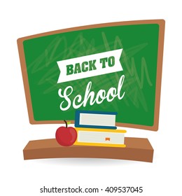 Flat illustration of Back to School design 