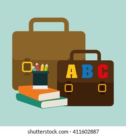 Flat illustration of Back to School design 