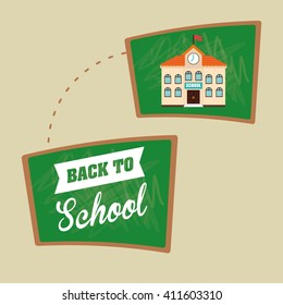 Flat illustration of Back to School design 