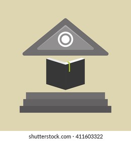 Flat illustration of Back to School design 