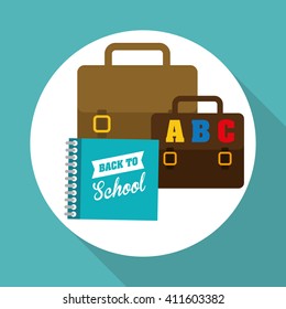 Flat illustration of Back to School design 
