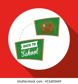 Flat illustration of Back to School design 