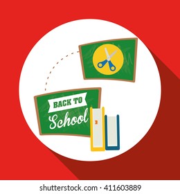 Flat illustration of Back to School design 