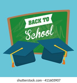 Flat illustration of Back to School design 