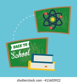 Flat illustration of Back to School design 