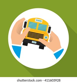 Flat illustration of Back to School design 