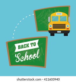 Flat illustration of Back to School design 