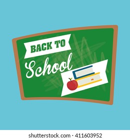 Flat illustration of Back to School design 
