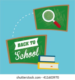 Flat illustration of Back to School design 
