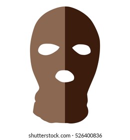 Flat illustration of balaclava vector icon for web design