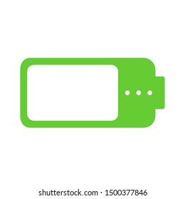 flat illustration of battery vector icon. charge sign symbol